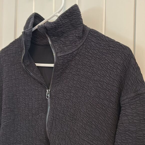 Lululemon Rippled Full Zip Jacket Black Size 2 - Picture 6 of 10